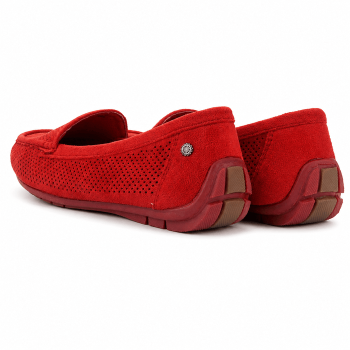 Mocasin Rojo Mujer Casual Chalada Nautico Mocasines Chalada