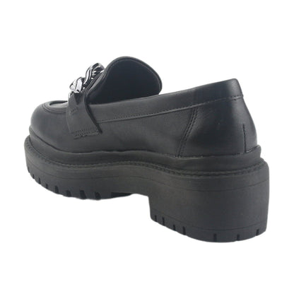 Mocasin Via Marte Mujer 013-006-01 Negro Casual Mocasines Plataforma Via Marte
