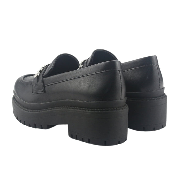 Mocasin Via Marte Mujer 013-006-01 Negro Casual Mocasines Plataforma Via Marte