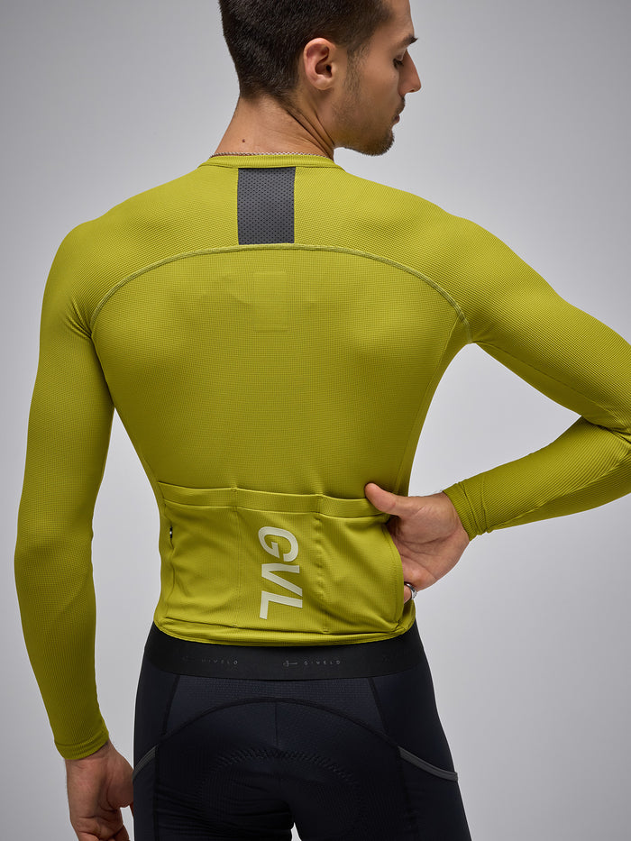 MODERN CLASSIC WAFFLE LS JERSEY - EVERGREEN