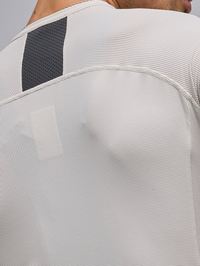 MODERN CLASSIC WAFFLE LS JERSEY - MOON