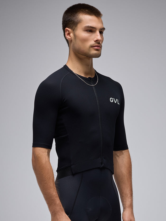 MODERN CLASSIC WAFFLE SS JERSEY - BLACK