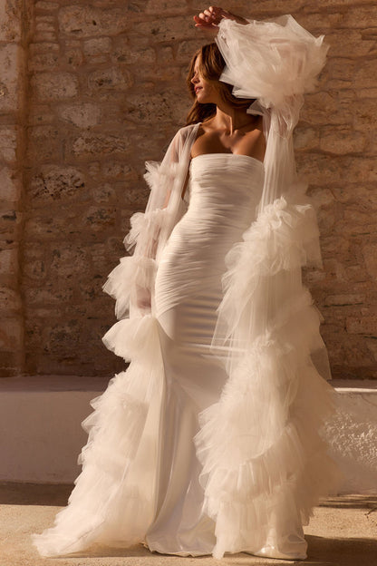 strapless wedding dress