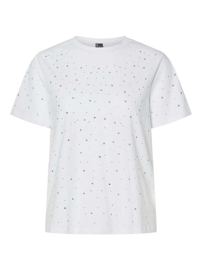 Nadine Studded T-Shirt (Bright White)