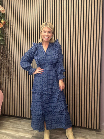 Nais Midi Dress (Electric Blue)