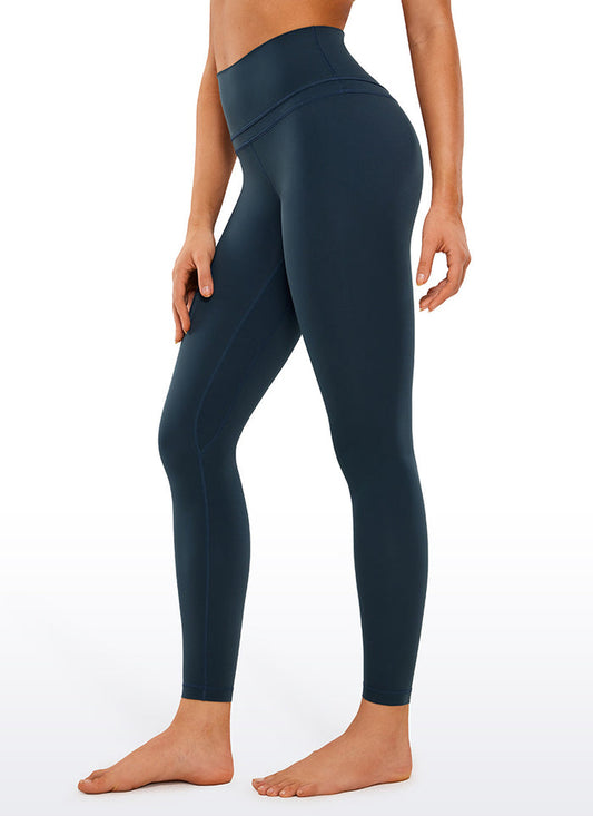 CRZ YOGA Women's Yoga Train High Rise Tall Nakedfeel Leggings 28'' True Navy