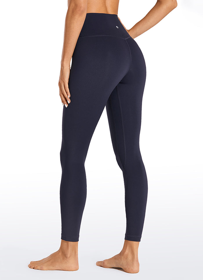 CRZ YOGA Women's Yoga Train High Rise Nakedfeel Leggings 25'' Navy