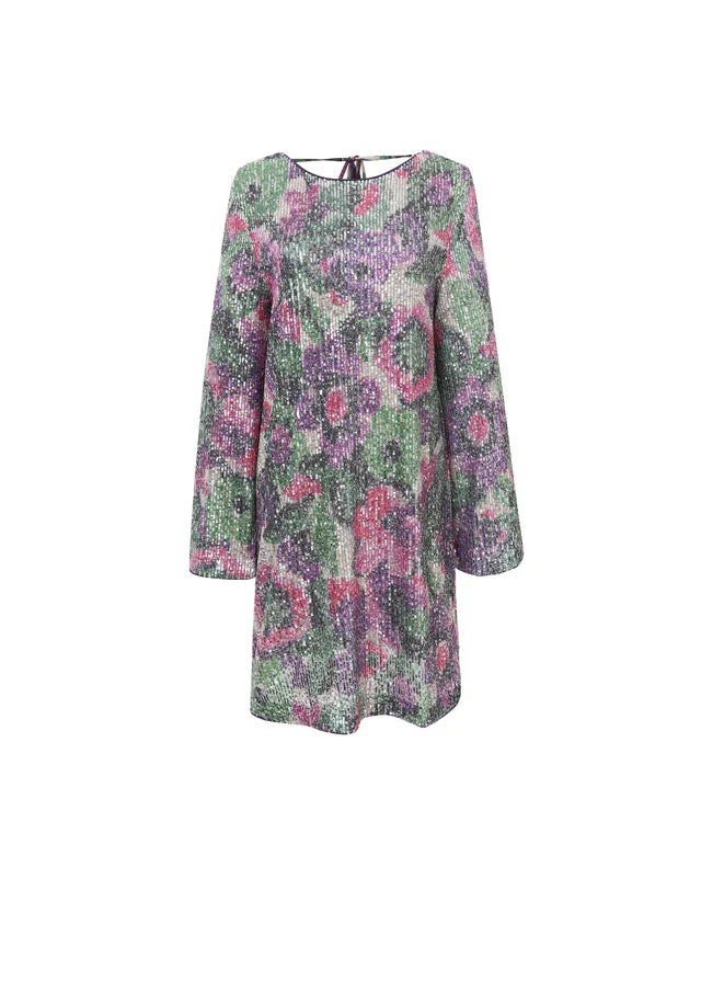 Nelie Sequin Mini Dress (Frnch Bouquet)