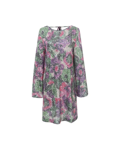 Nelie Sequin Mini Dress (Frnch Bouquet)