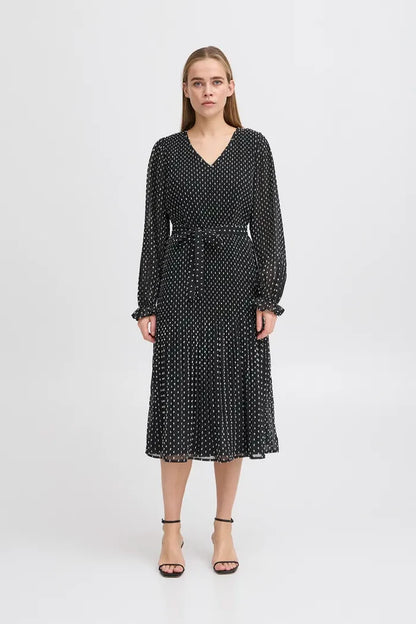 Nelly Dress (Black/White)
