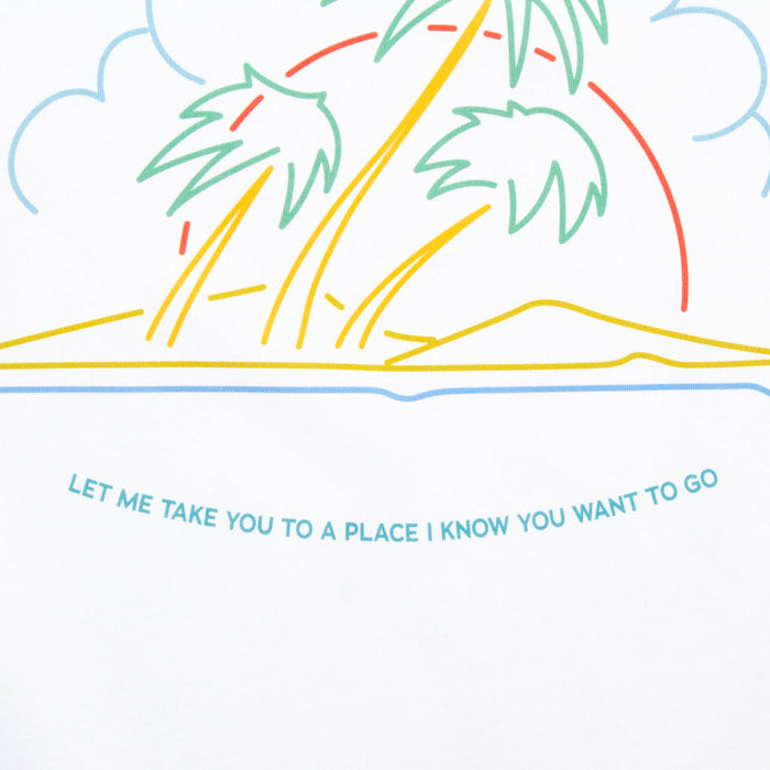 Neon Good Life Back Print - Tshirt - White