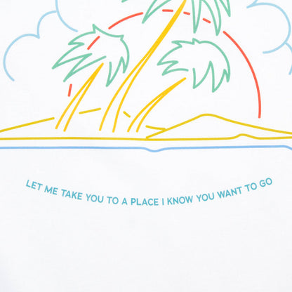 Neon Good Life Back Print - Tshirt - White