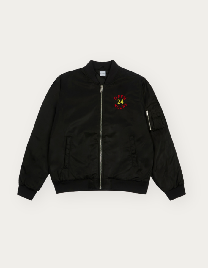 NEON SIGN VARSITY JACKET