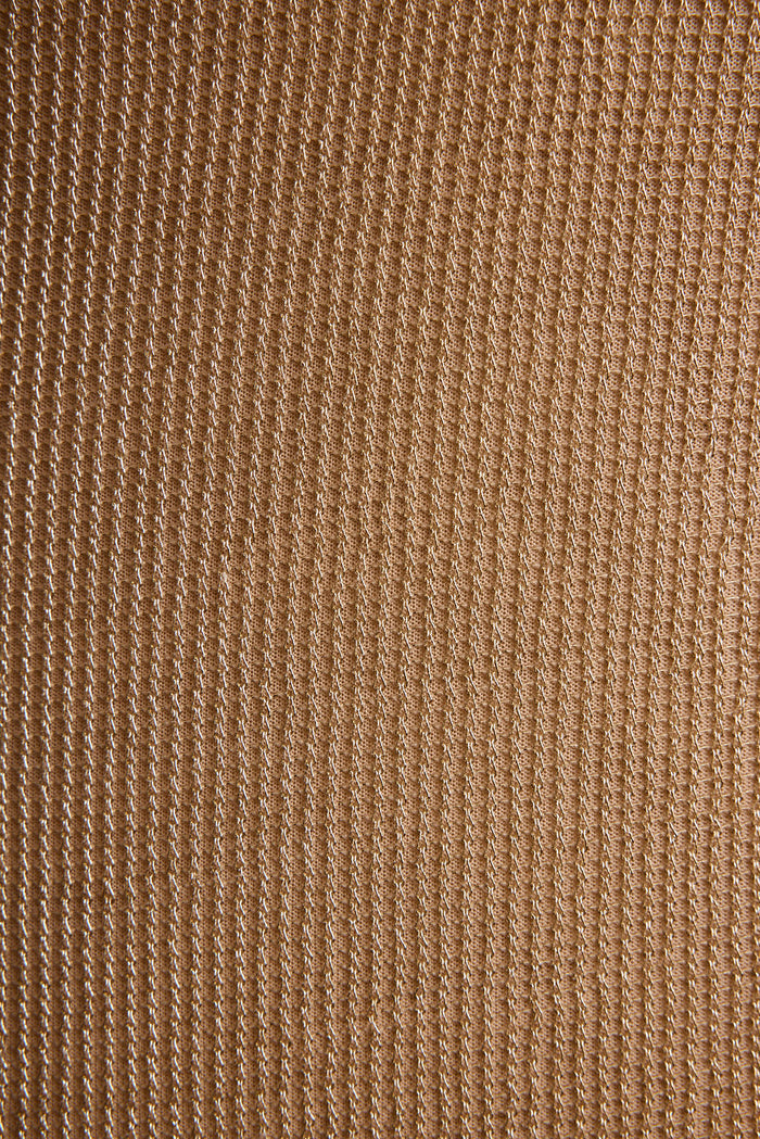 Detail shot of the Nerina Gold Lurex Mini Dress highlighting the design elements.