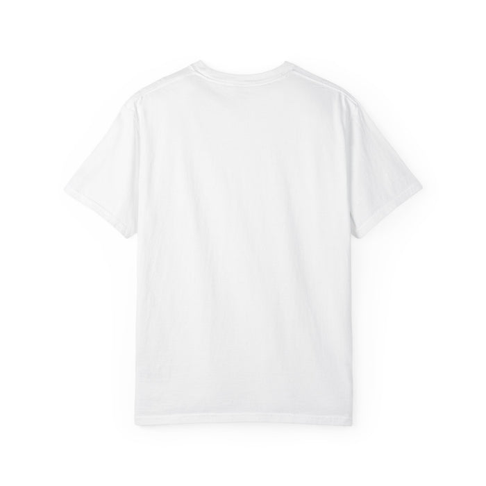 Unisex streetwear T-shirt with a bold front graphic, clean structure, and garment-dyed character for day plans and late night
