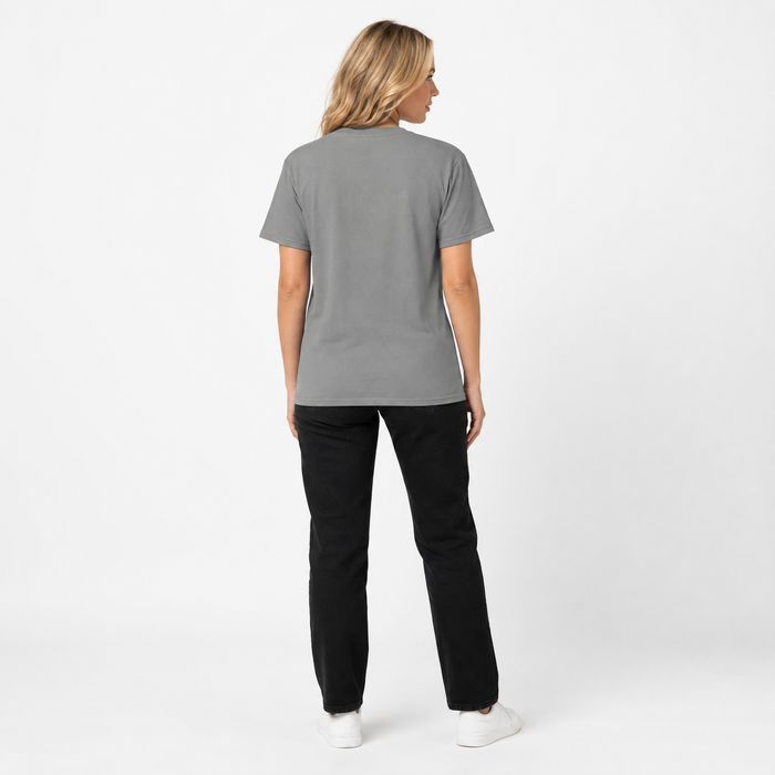 Statement graphic T-shirt styled with denim for a casual streetwear outfit that keeps the bold No Rules message at the center