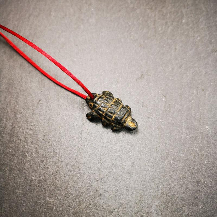 Obsidian Scorpion Amulet 1.1" - Tibetan Buddhist amulet, view 5