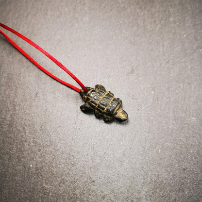 Obsidian Scorpion Amulet 1.1" - Tibetan Buddhist amulet, view 5