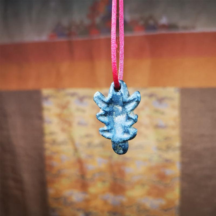 Obsidian Scorpion Amulet 1.1" - Tibetan Buddhist amulet, view 8