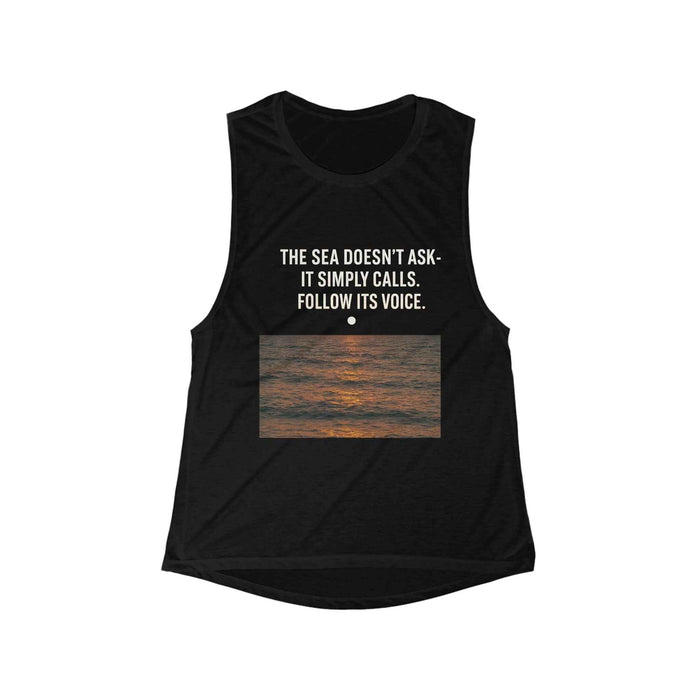 Ocean Breeze Women's Flowy Scoop Muscle Tank