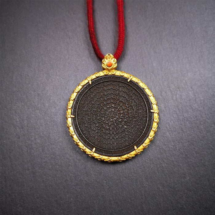 Om Melong Amulet 2.52" - Tibetan Buddhist amulet, view 5