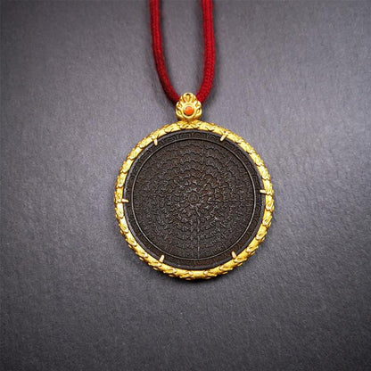 Om Melong Amulet 2.52" - Tibetan Buddhist amulet, view 5