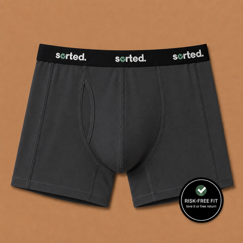 Organic Cotton Boxer Briefs - Obsidian