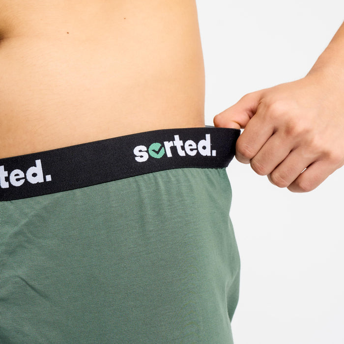 Organic Cotton Boxers - Dark Forest