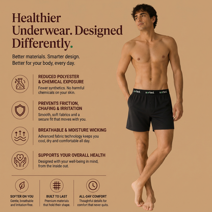 Organic Cotton Boxers - Dark Forest