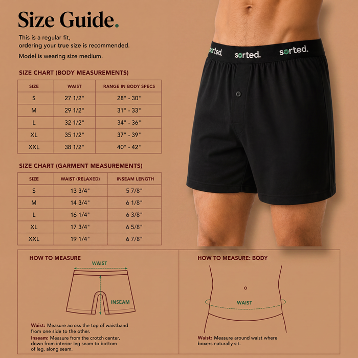 Organic Cotton Boxers - Dark Forest