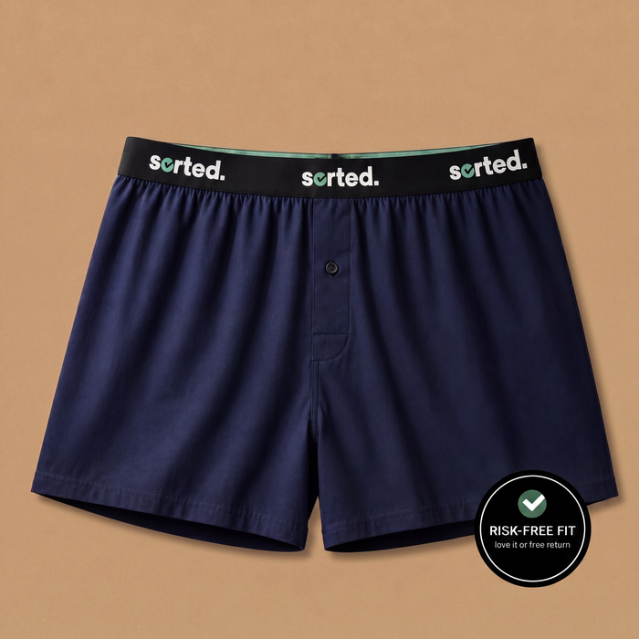 Organic Cotton Boxers - Navy Blazer
