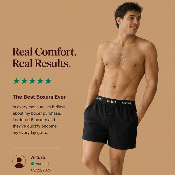 Organic Cotton Boxers - Navy Blazer