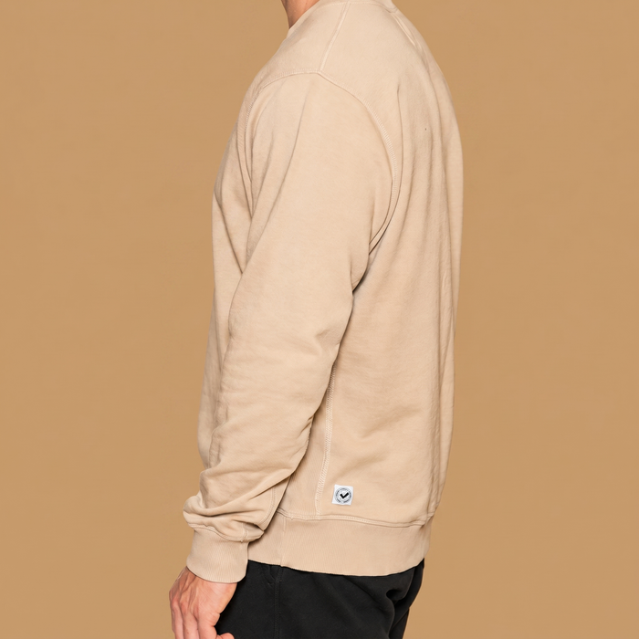 Organic Cotton Midweight Crewneck - Jet Black