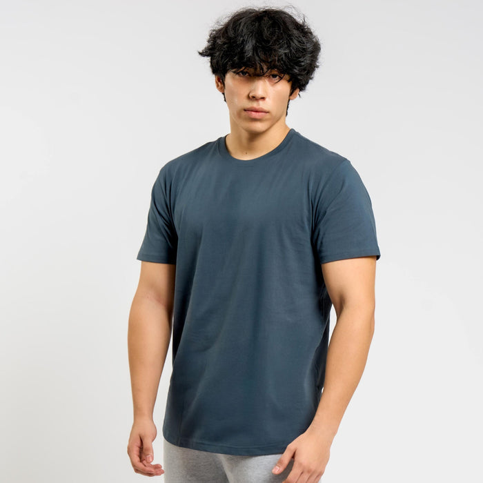 Organic Cotton Midweight T-Shirt Curved Hem - Desert Sage