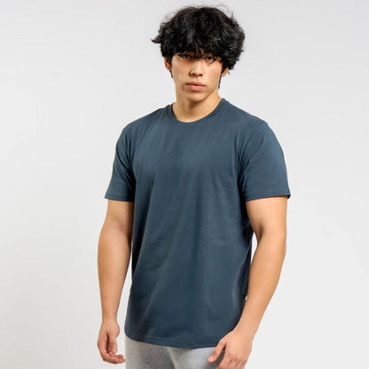 Organic Cotton Midweight T-Shirt Curved Hem - Desert Sage