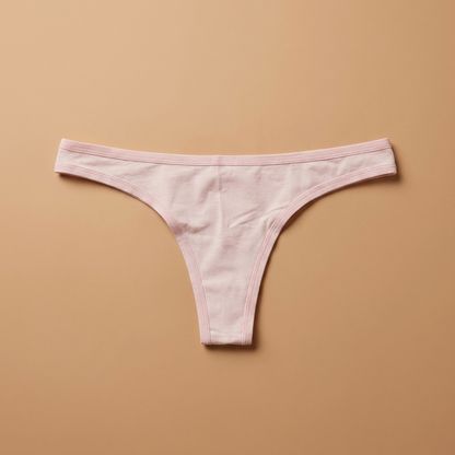 Organic Cotton Thong - Jet Black