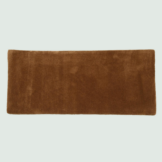 Caramel Brown Hand-Tufted Carpet - Front View