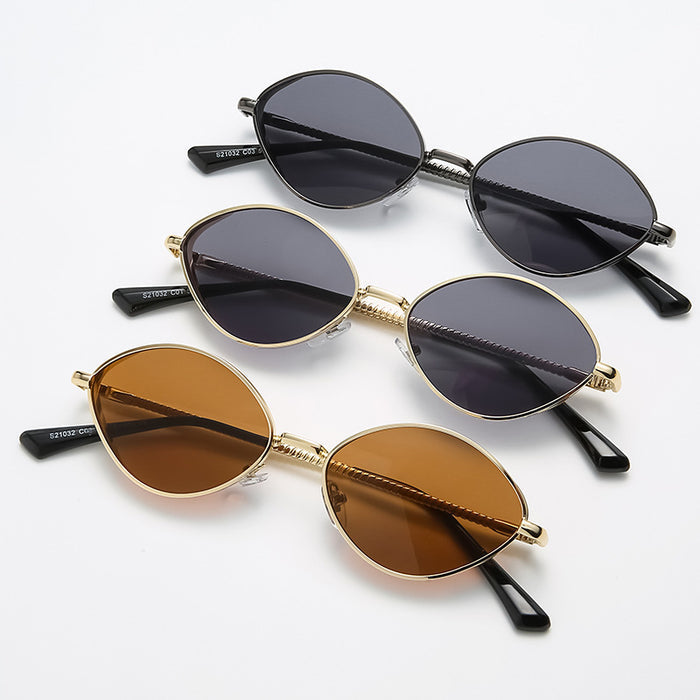 Oval Women’s Sunglasses – Diamond Thread Leg
