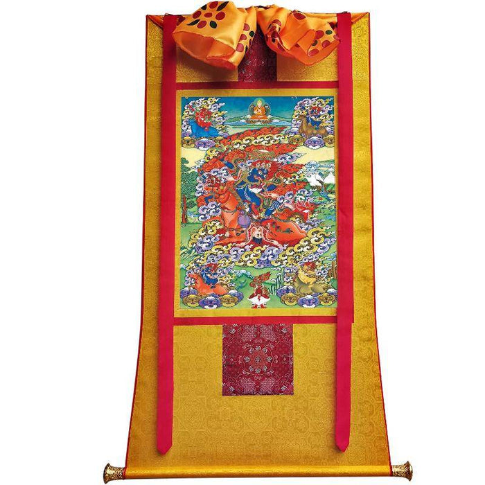 Palden Lhamo / Magzor Gyalmo / Shri Devi - Tibetan thangka painting, view 6
