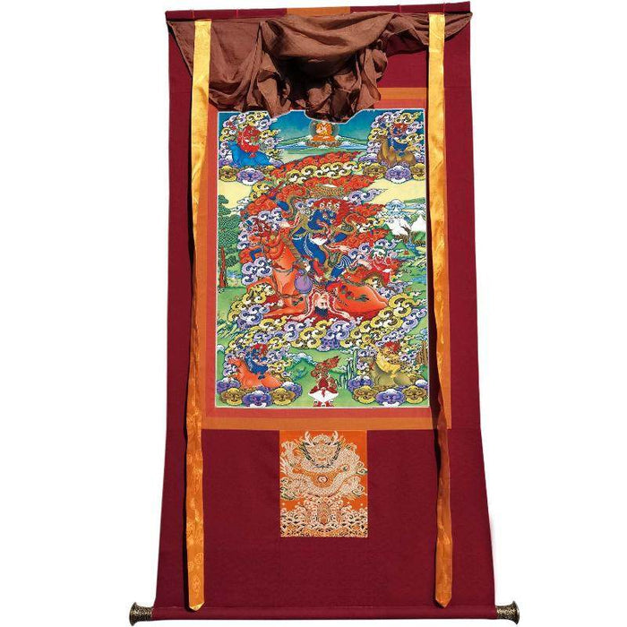 Palden Lhamo / Magzor Gyalmo / Shri Devi - Tibetan thangka painting, view 7