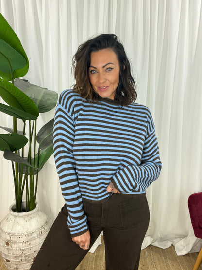 Parker Stripe Crop Jumper