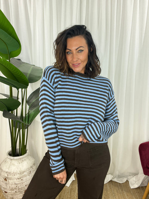Parker Stripe Crop Jumper