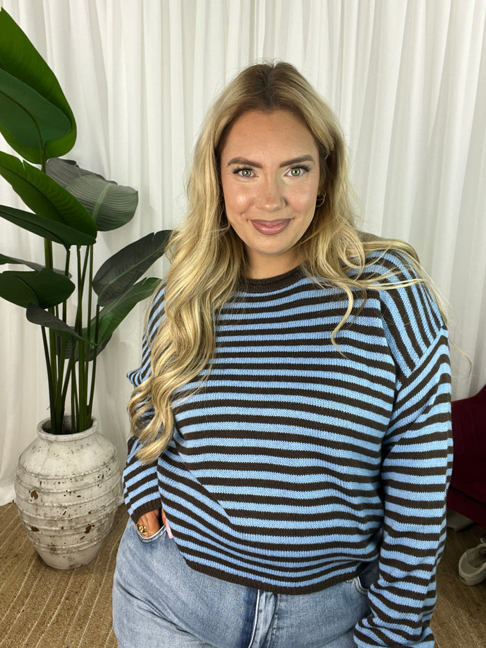 Parker Stripe Crop Jumper