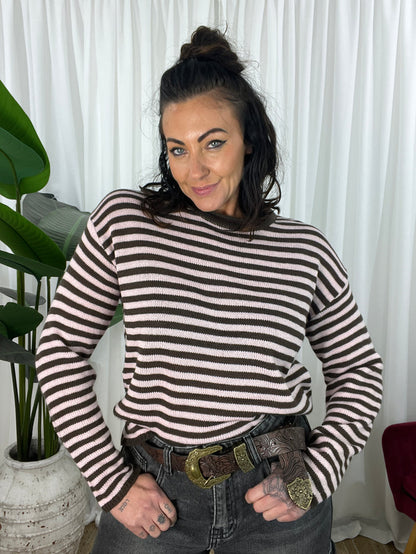 Parker Stripe Crop Jumper