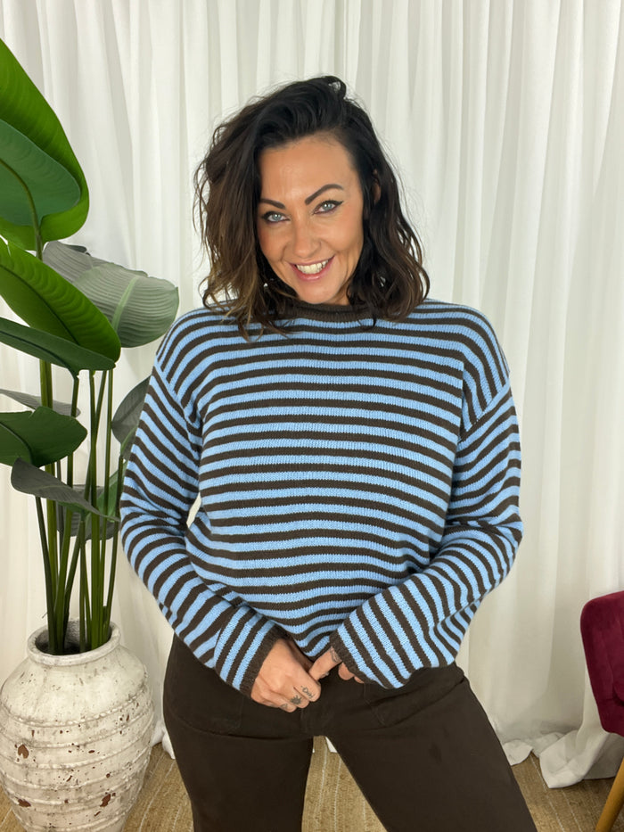 Parker Stripe Crop Jumper