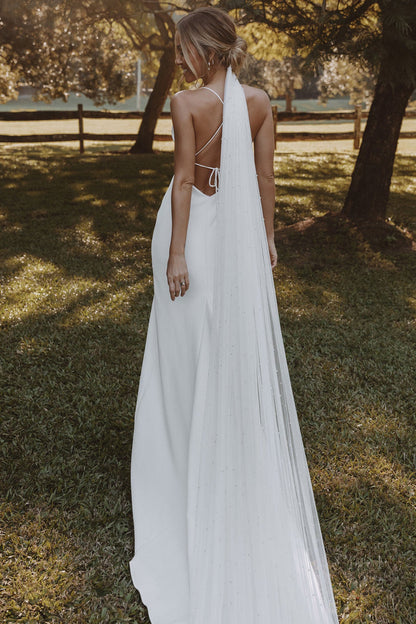 Grace Loves Lace Pearly Long Bridal Veil