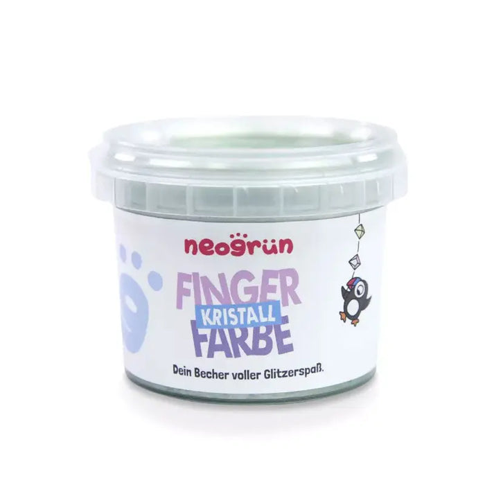 Peinture au doigt pailletée bio et vegan Neogrün – Jade