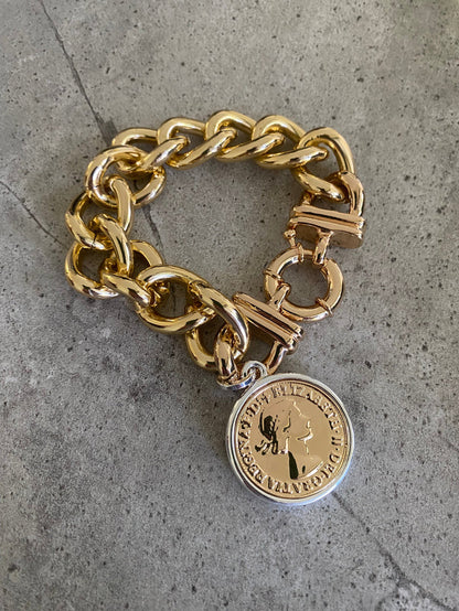 Penny Coin Bracelet - Gold