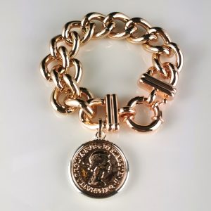 Penny Coin Bracelet - Rose Gold