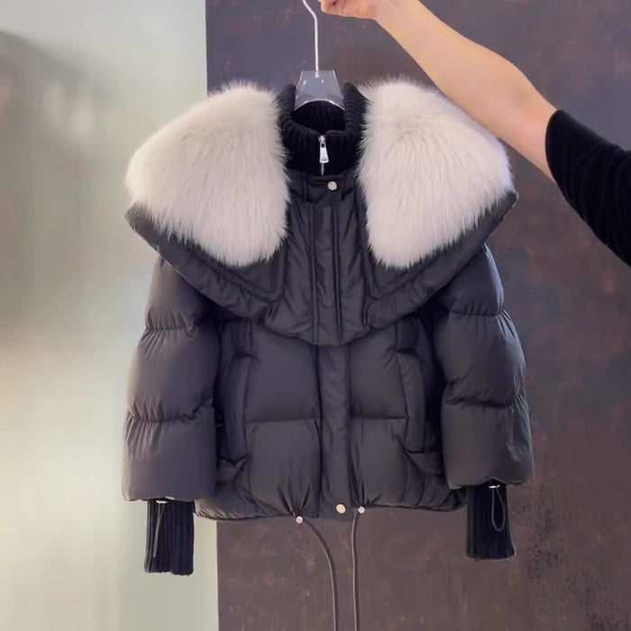 Petite Parka Coat - Sculpted Collar, City Warmth Layers